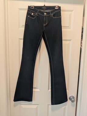 White House Black Market Dark Jeans Skinny Flair Size 0R